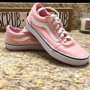 Pink vans women’s 7.5 kids 5.5